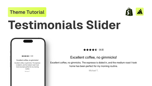 How to add a testimonials slider section to any Shopify theme