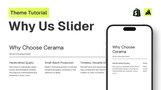 How to add a why us slider section to any Shopify theme
