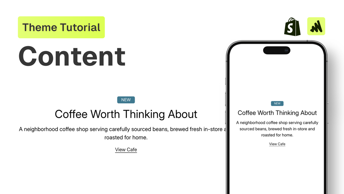 How to add custom headers, text, and content to any Shopify theme