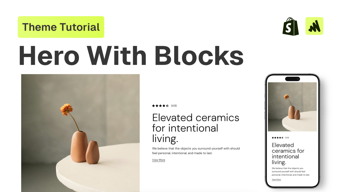How to add a hero with blocks sections to any Shopify theme