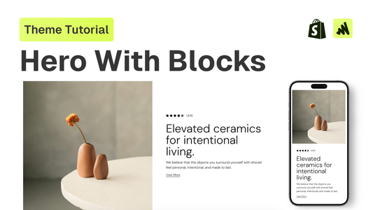 How to add a hero with blocks sections to any Shopify theme