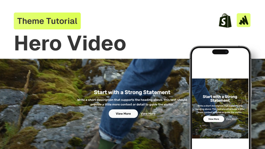 How to add a background video section to any Shopify theme
