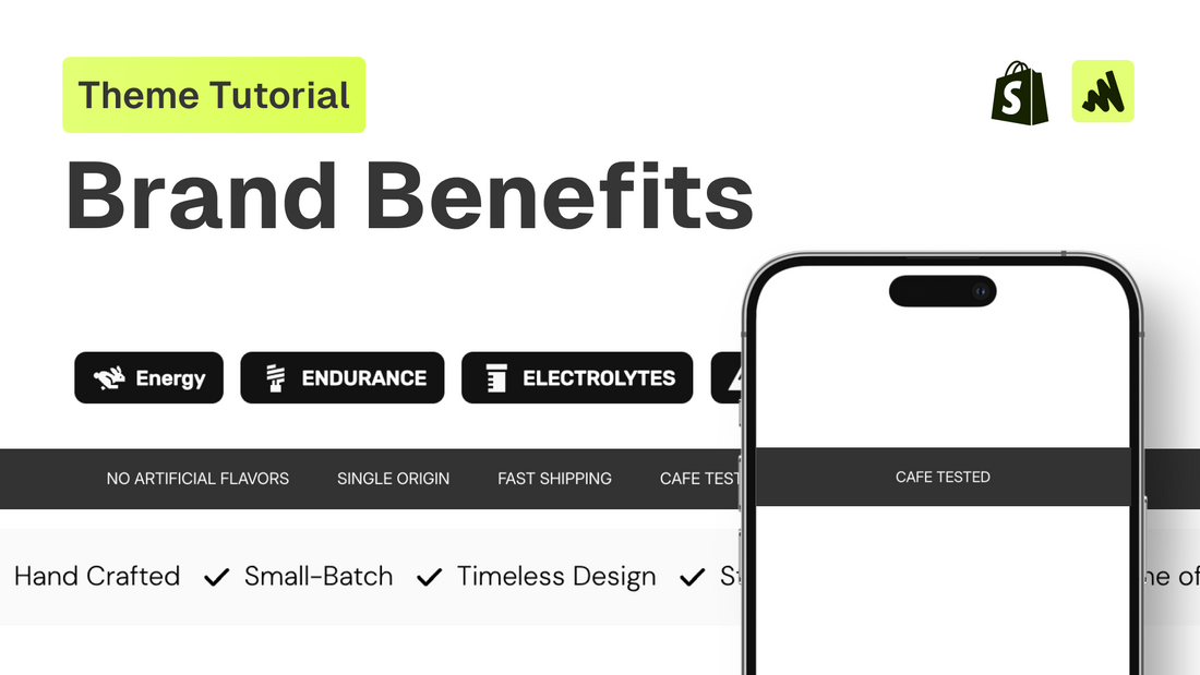 How to add a brand benefits section to any Shopify theme