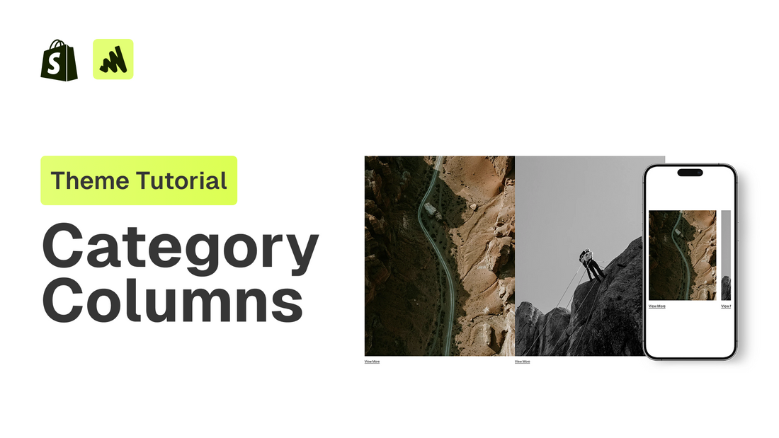 How to add a category columns section to any Shopify theme