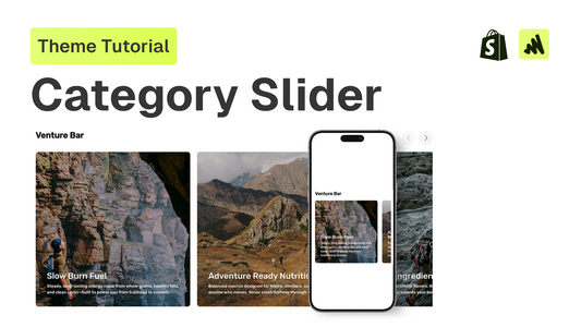 How to add a category slider to any Shopify theme