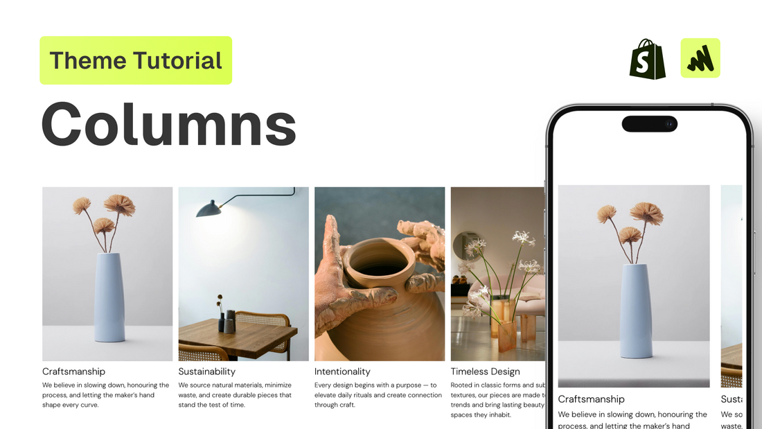 How to add / adjust columns in any Shopify theme