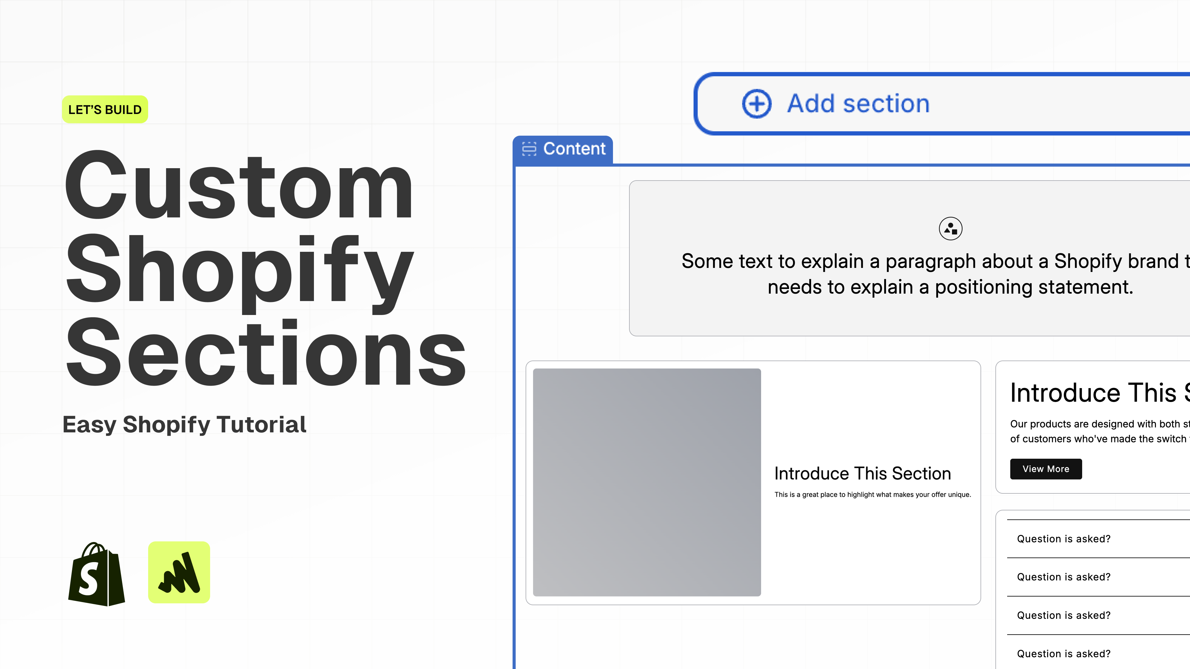 How to Add Custom Shopify Sections to Any Theme (For Free)