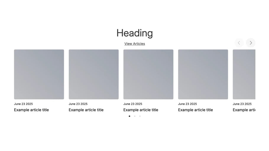 Articles Slider